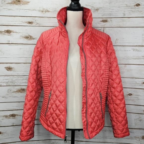 Marc New York Andrew Marc Zippered Puffy Jacket Size Medium - Picture 7 of 10